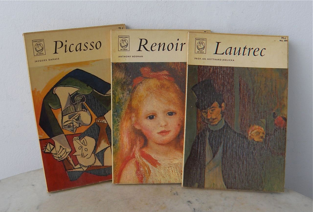 Renoir Picasso Lautrec 3 Artist S Barnes Noble New York Etsy