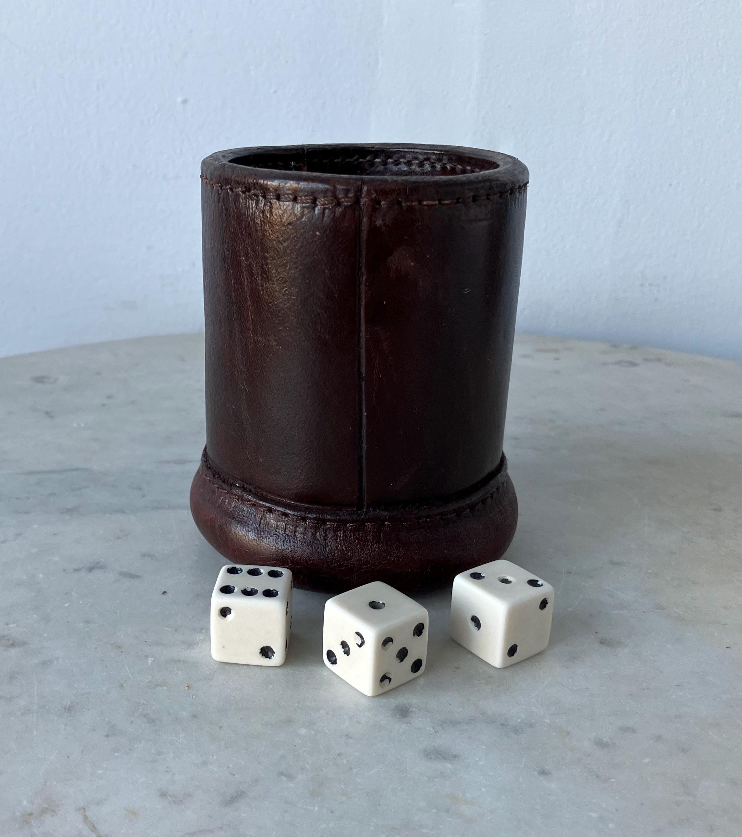 Vintage Leather Cup - Etsy