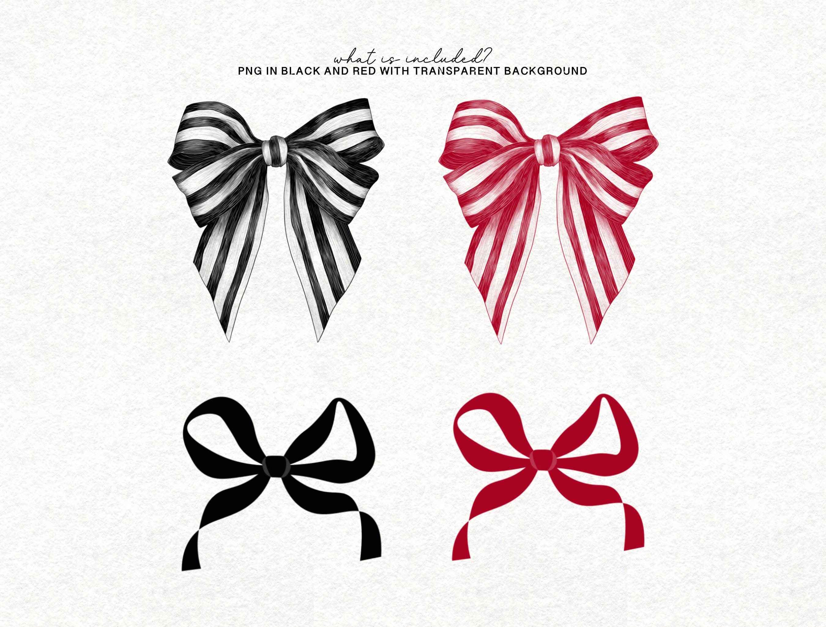 Bow and Frame Clipart PNG Bundle Set for Wedding Birthday Baby Shower ...