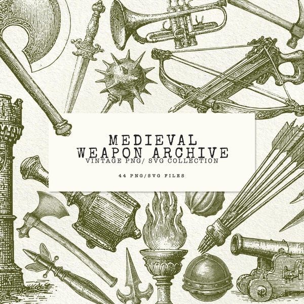 Mittelalterliche Waffen Png Mittelalterliche Gravuren Png Bundle Schwert Clipart Png Waffe Bundle Mittelalterliche Waffen Png Vintage Gothic Clipart