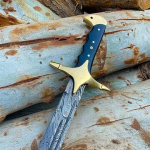 Custom Handmade Damascus Steel Ertugrul Scimitar Arabic Turkish Sword Micarta Handle gift for him, anniversary gift, Arabic Islamic sword.