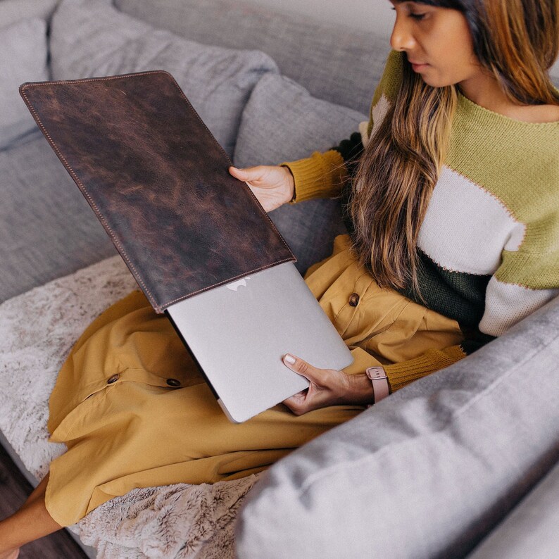 Custom Leather MacBook Case Etsy