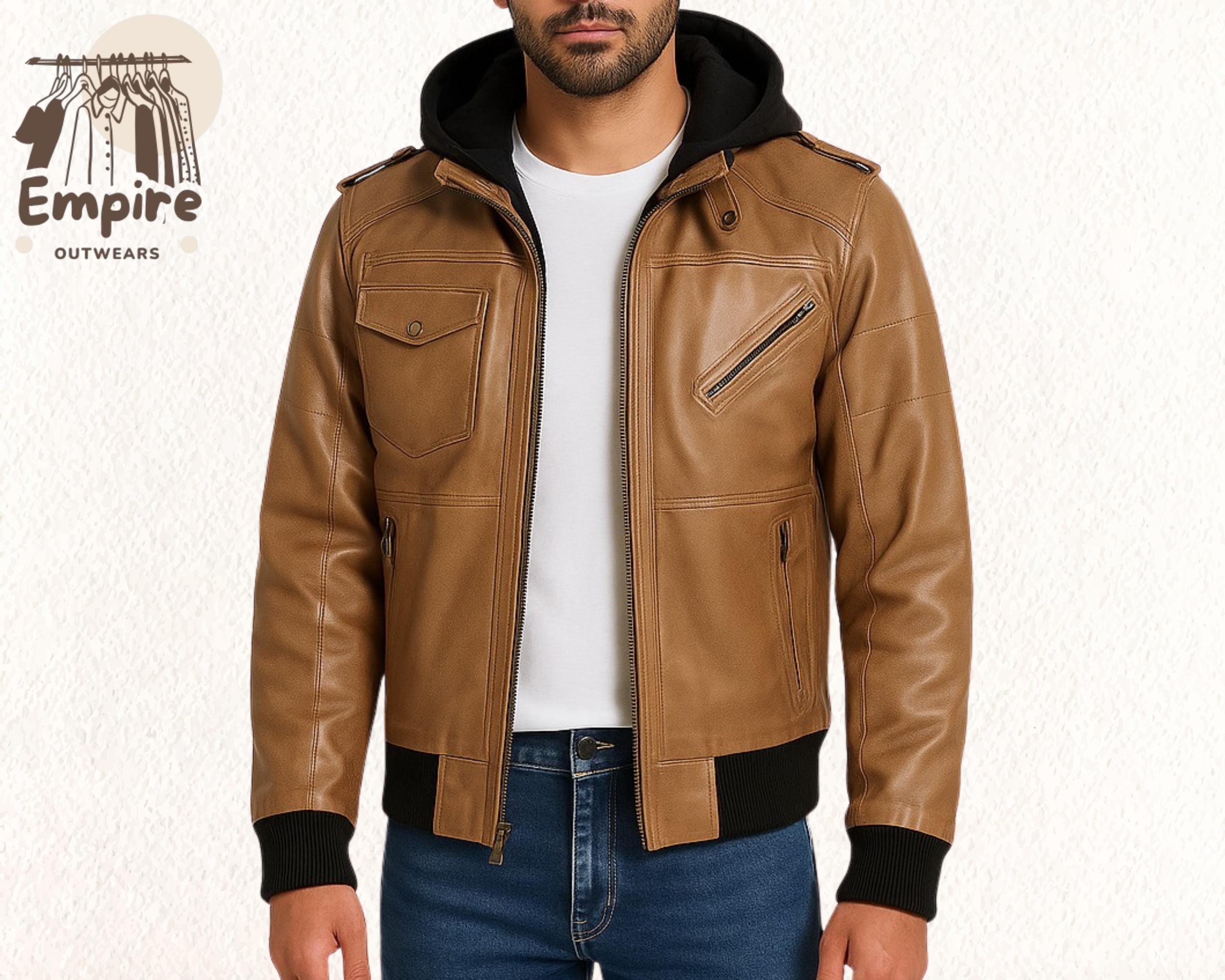 Camel leather jacket men - Etsy 日本