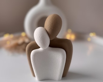 Couple Figurine – Gift for Valentine's Day, Wedding or Anniversary | Minimalist Couple Decor