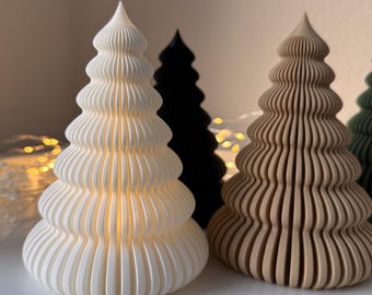 Modern Christmas tree – stylish winter decoration in Scandi & Boho style | Color selectable | Minimalist Christmas decoration made from 3D printing
