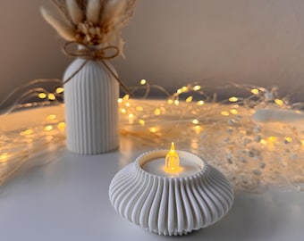 Tealight holder for LED tealights – modern Scandinavian decor in various colors