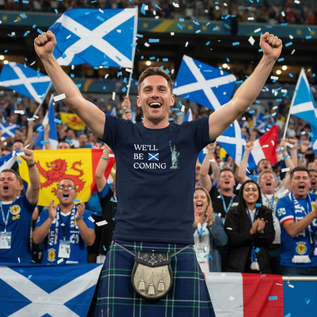 We'll Be Coming Scotland World Cup 2026 T Shirt, Funny Tartan Army USA