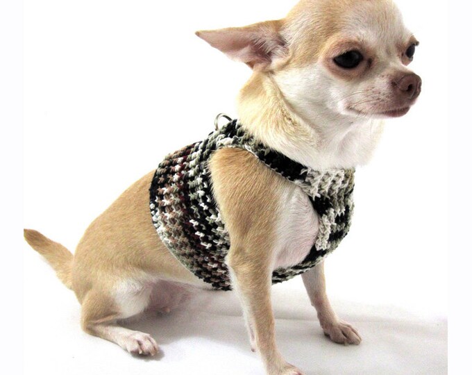 Dog Harness XXS Black Grey Pet Leash Walking Puppy Collar Etsy