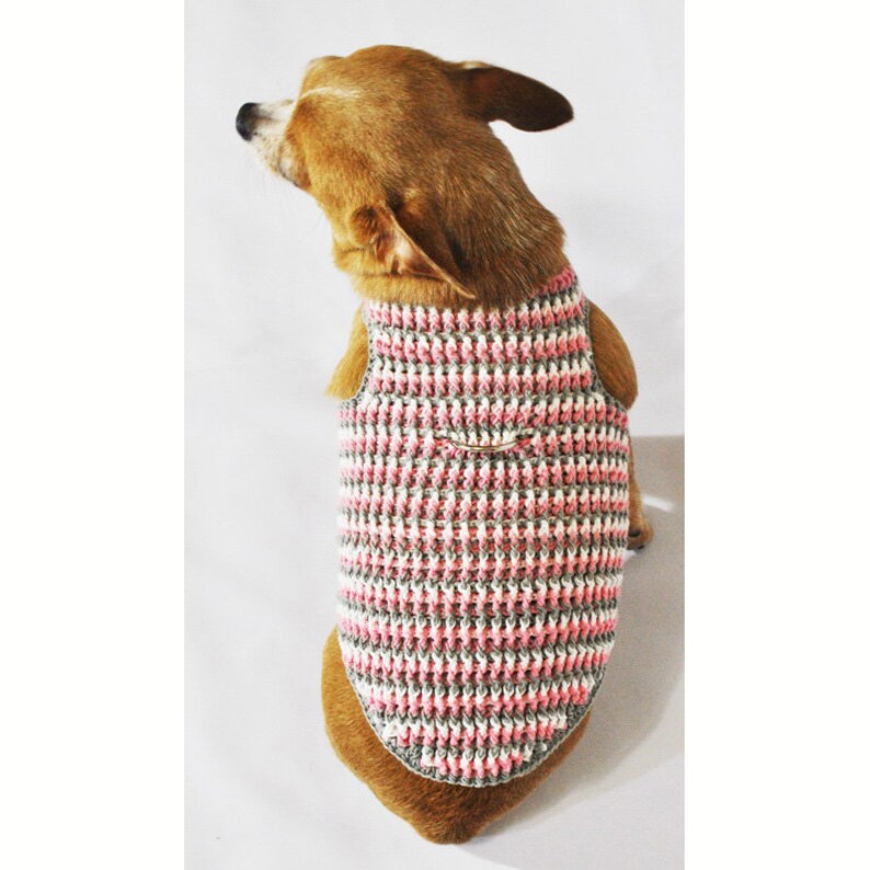 Pastel Pink Grey Dog Harness Choke Free Puppy Collar Cotton Etsy