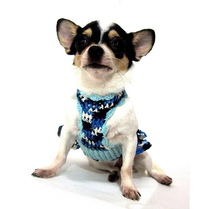 Dog Dress XXS Blue Blingbling Pet Clothing Teacup
