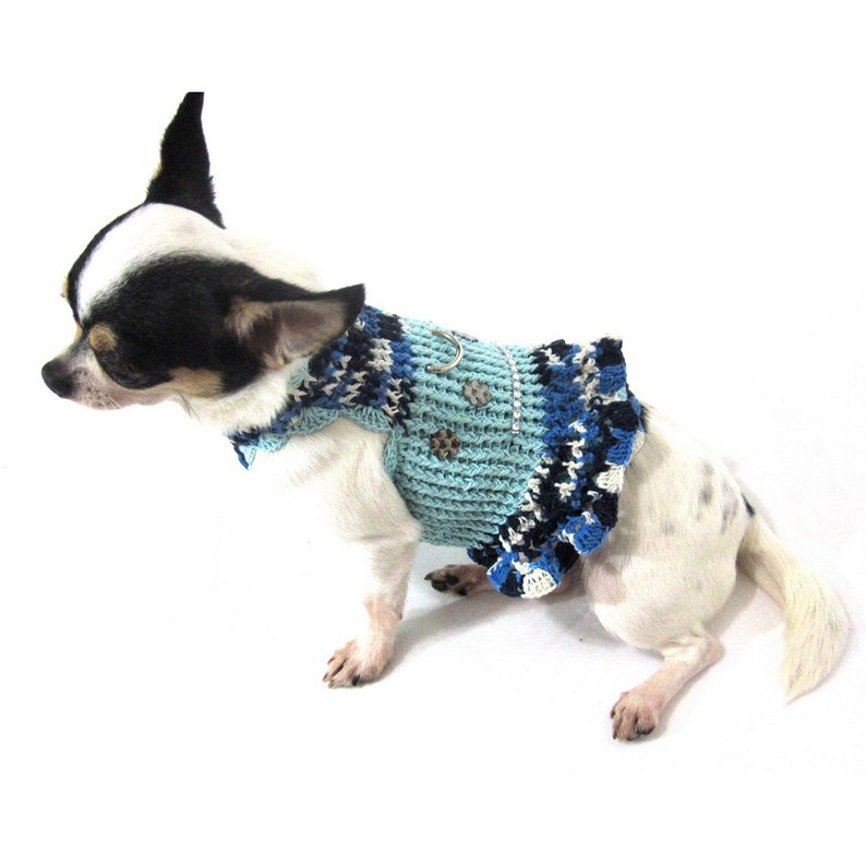 Dog Dress XXS Blue Blingbling Pet Clothing Teacup Chihuahua Etsy