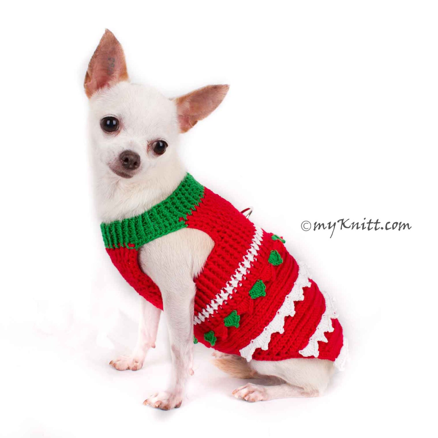 Navidad Chihuahua ropa rojo verde Santa perro ropa - Etsy México