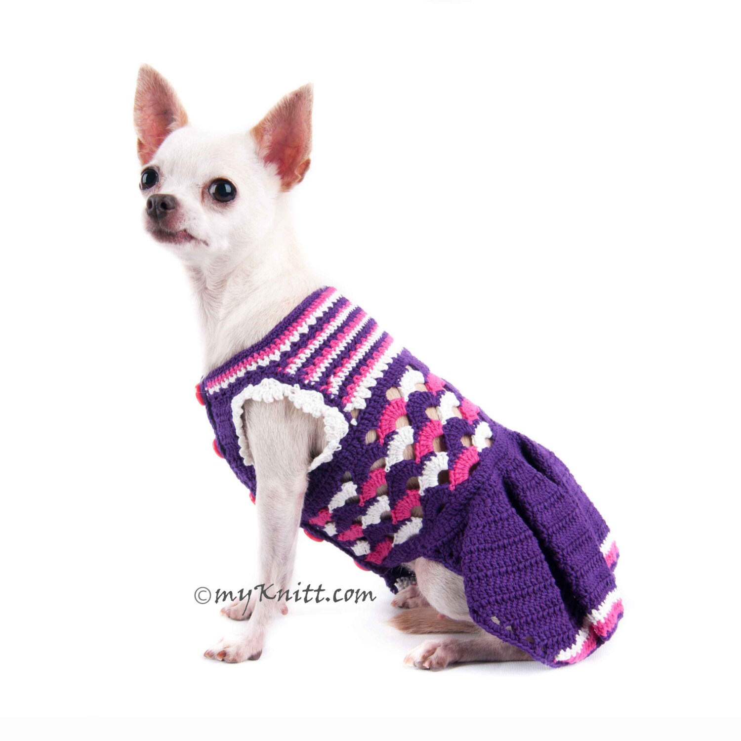 Purple Dress Dog Dress Wedding Girl Dog Clothes Dog Clothes Etsy