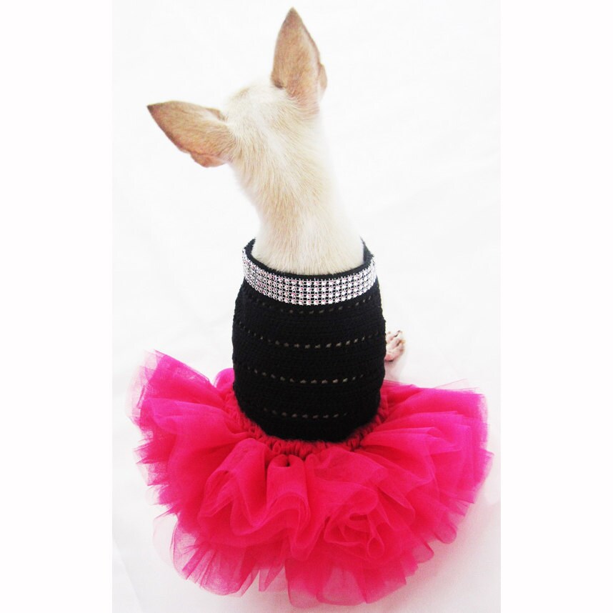 Pink Dog Clothes Pink Dog Tutu Black Pink Pet Costumes Etsy Canada