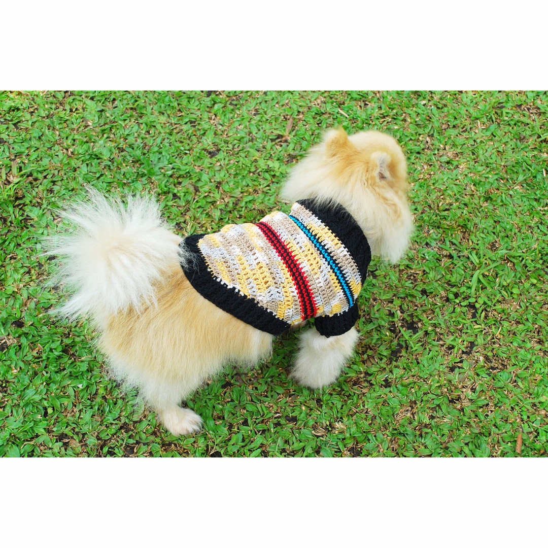 Dog Clothes Beige, Rustic Puppy Sweater, Dog Sweater, Custom Dog