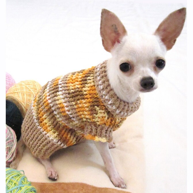 Rustic Cotton Dog Sweater Chihuahua Puppy Clothes Teacup Etsy