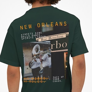 New Orleans Graphic T-Shirt - Streetwear Collage Tee, Unisex Vintage Travel Shirt, Retro Graphic Tshirt