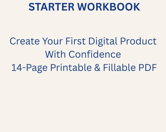 Guia de Iniciação a Produtos Digitais | Planejador em PDF para Imprimir para Criar e Vender Produtos Digitais