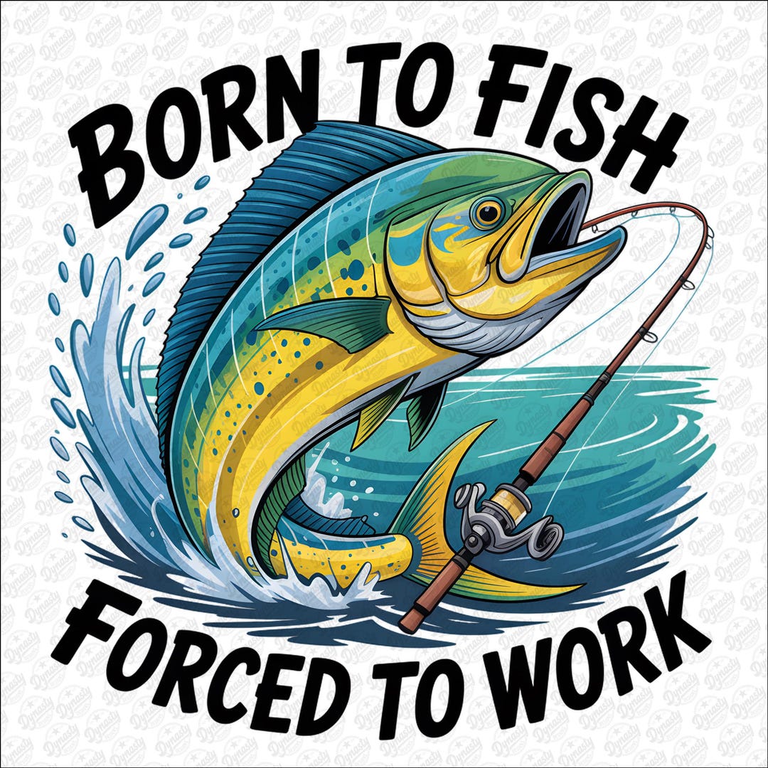 Performance LS Fishing Tee with Mahi Mahi Art main image 1