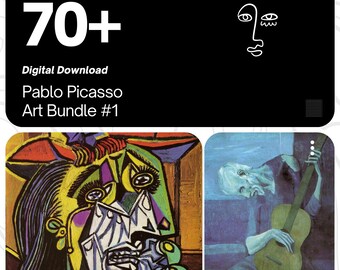 Pablo Picasso Masterpieces Collection – 70+ | Cubism Art | Modern Art Prints | Digital Download | Printable Wall Art