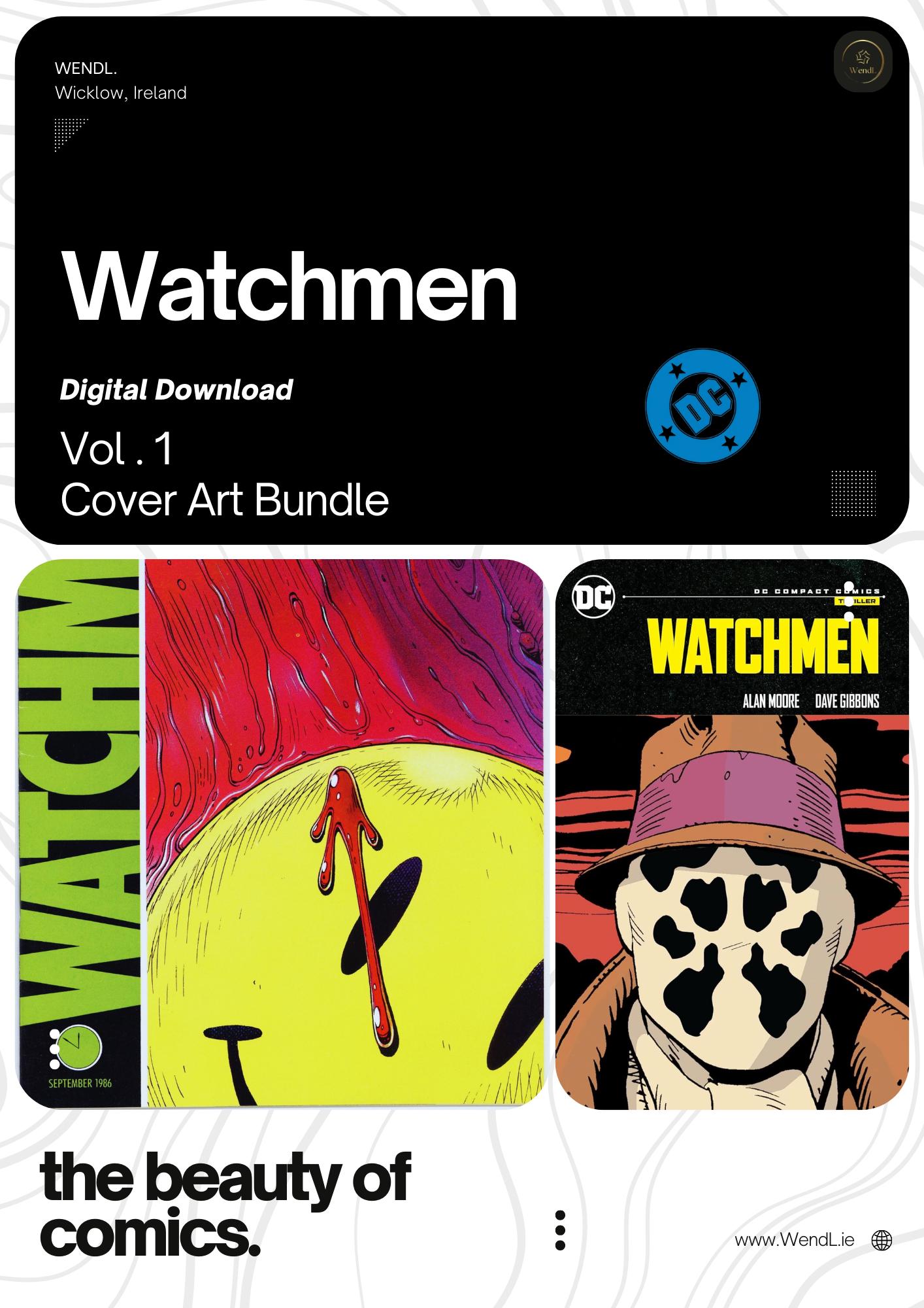 Watchmen Vol. 1 Complete Series Comic Cover Art | Digital Download