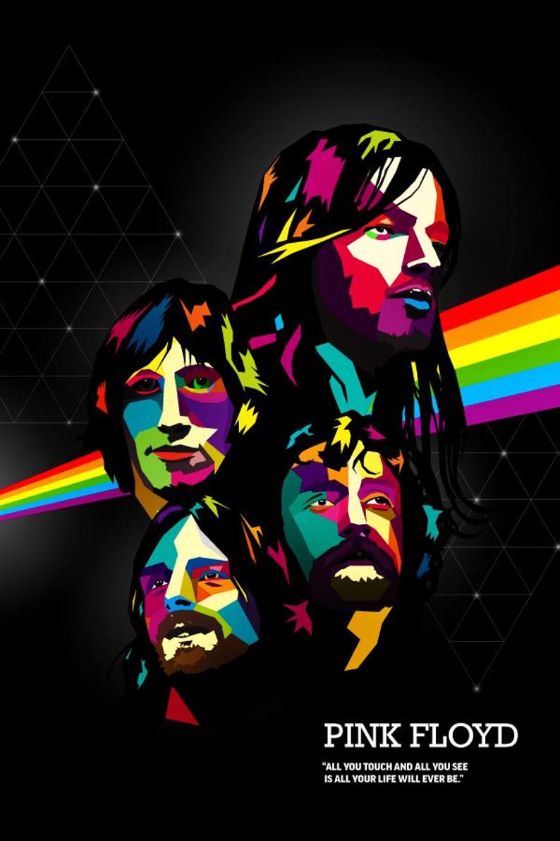 Pink Floyd Album Cover Art Collection | Psychedelic Rock Poster ...