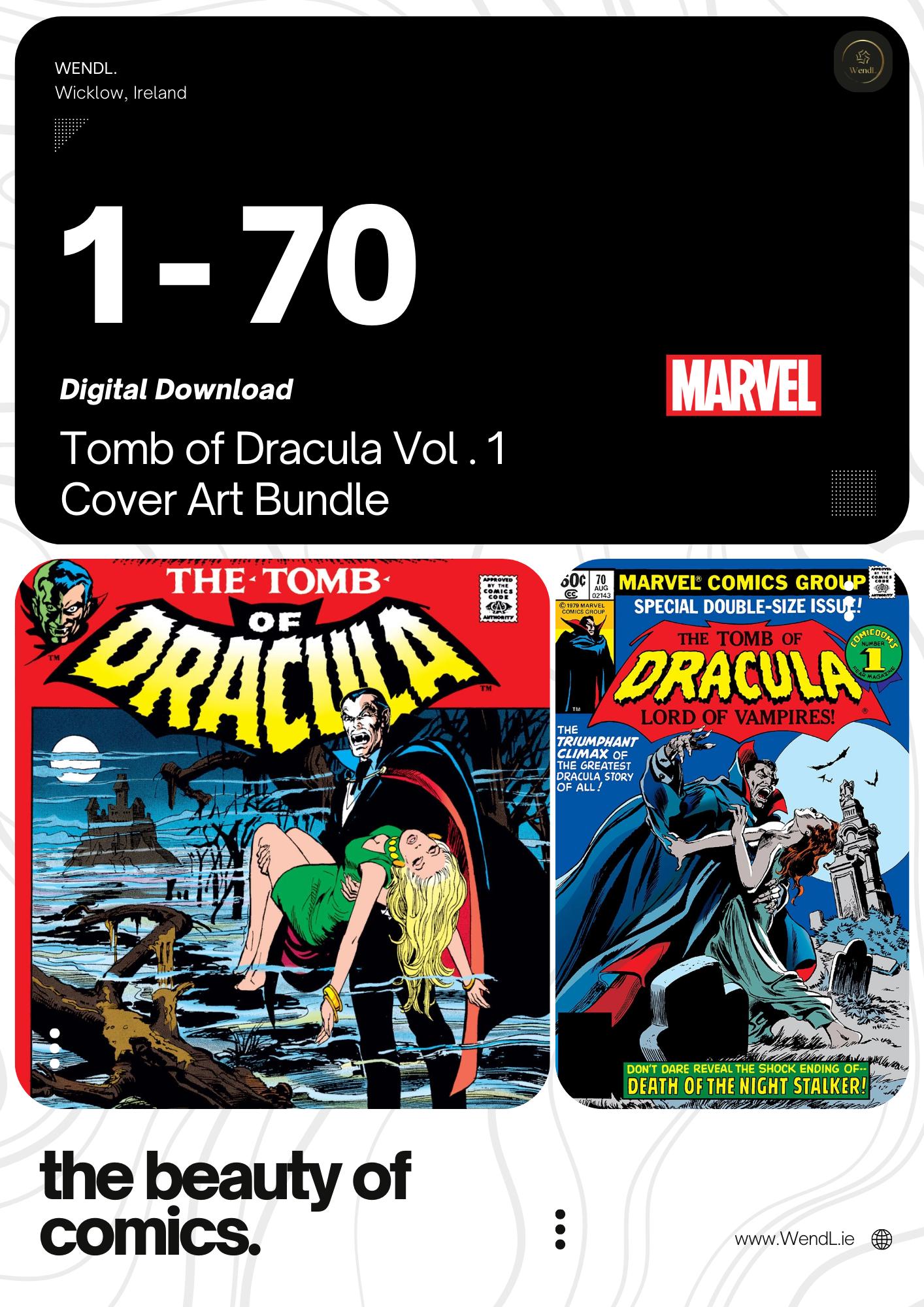 Tomb of Dracula Vol. 1 Issues 1 - 70 Complete Series | Blade Debut