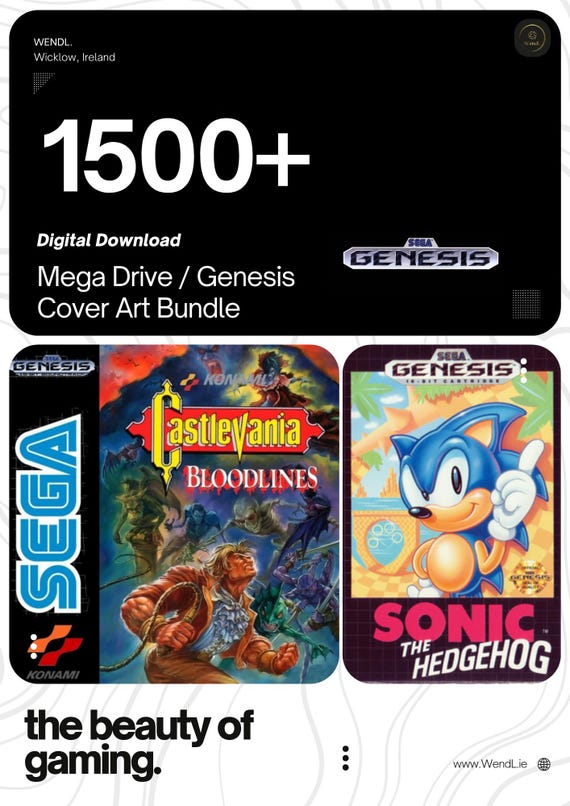 Sega Genesis Mega Drive Box Art Collection – 1500+ | Front and