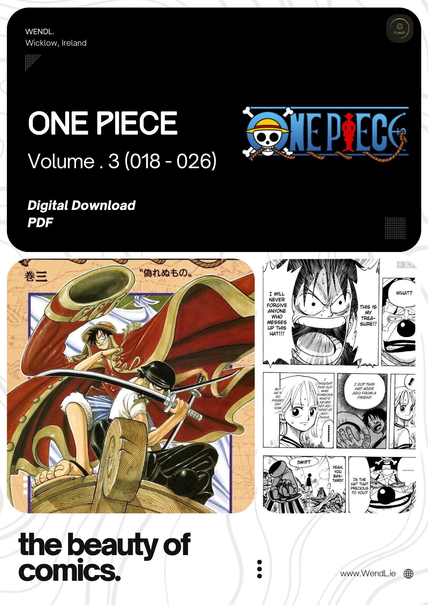 One Piece Volume 3 PDF Manga | Chapters 018 - 026 | Digital