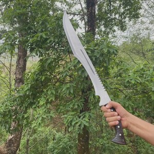 Handgeschmiedetes Wikingerschwert aus Kohlenstoffstahl 1095 | Jagdschwert Camping | Geschenke für Ihn Bild 2