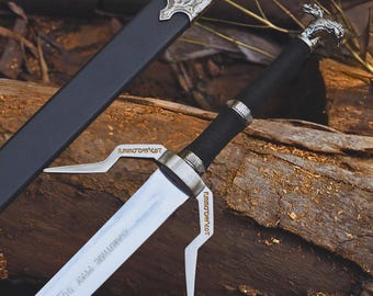 Custom Hand Forged Carbon Steel The Witcher Sword Replica, of Geralt sword Gift For Everyone