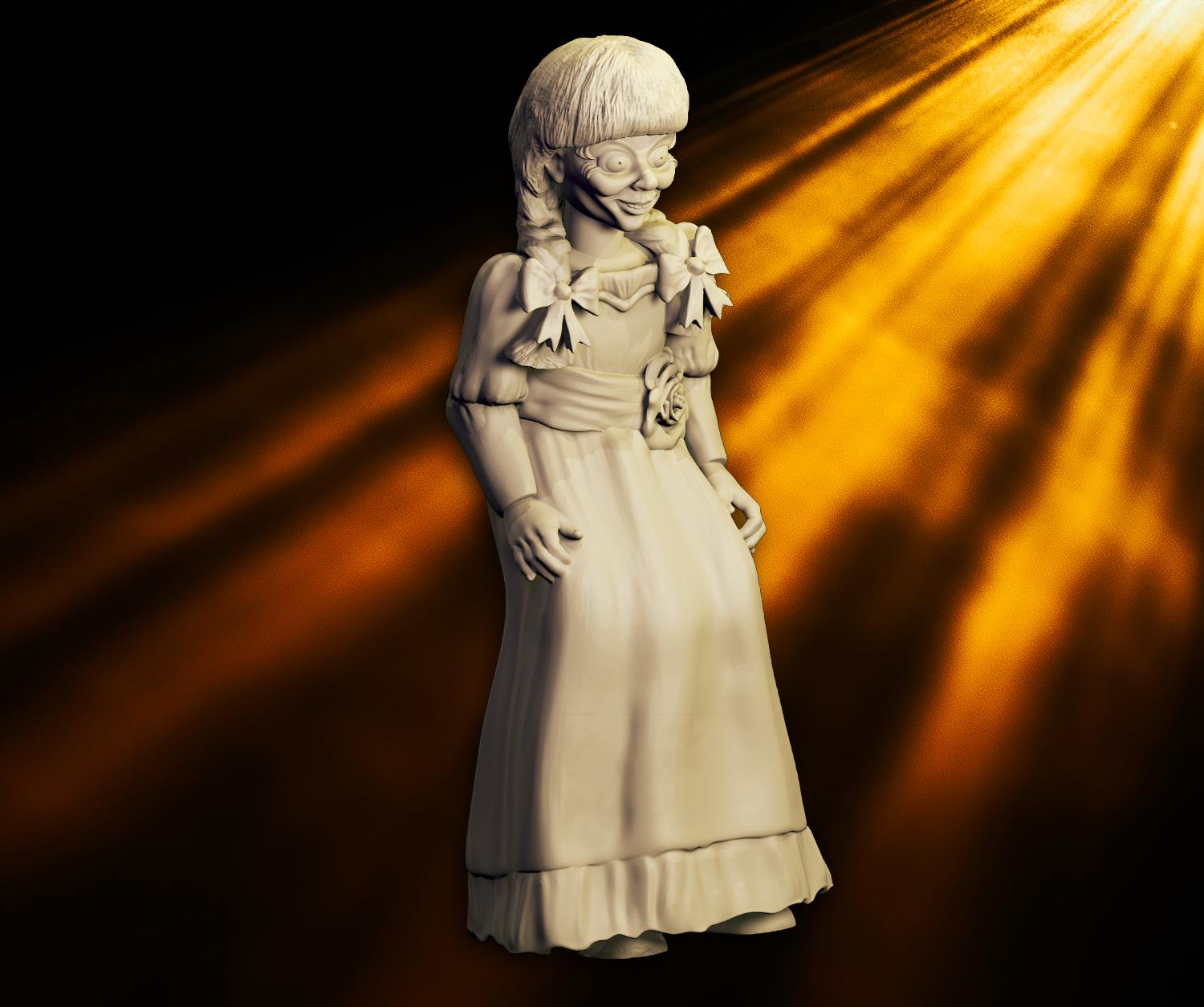 n*o様 アナベル人形 アナベル ホラードール ミニチュア – 『死霊館』風 54 mm STL ファイル