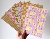 Junk Journal Paper, Trendy Patterned A5 Sheets For Scrapbooking