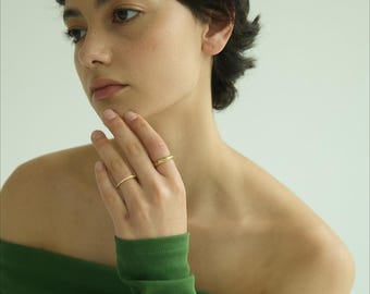 Roman Numeral 14k Gold Ring,Time, Cycle, Eternity Roman Wedding Ring,Stackable Engagement Ring,Anniversary Gift,Women's Ring, Gift For Her