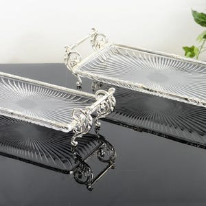 Gold Silver Antique Serving Trays Round Square Rectangular Luxury Kitchen Decor New Home Gift Ideas