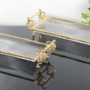 Gold Silver and Antique Serving Trays Round Square and Rectangular Luxury Kitchen Decor and New Home Gifts