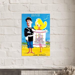 Poster &quot;The Gendarme of Saint Tropez&quot;, film The Gendarme of Saint Tropez, French cult film, Louis de Funes