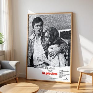 Poster for the film The Swimming Pool with Alain Delon and Simone Signoret