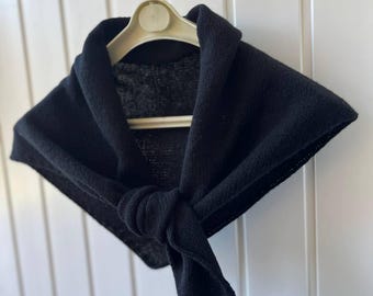Hand Knitted MERINO WOOL SHAWL. 100% Merino wool
