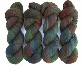 Hand Dyed 100% MERINO wool yarn set, 2 skeins - 200gr (2 x 100 gr).