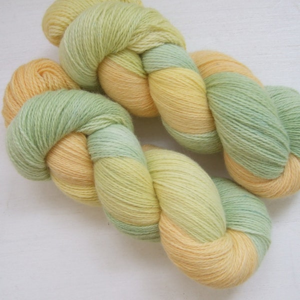 Hand Dyed 100% WOOL yarn set, 2 skeins - 300gr (2 x 150 gr).