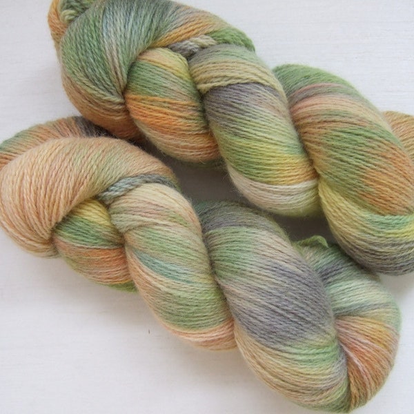 Hand Dyed 100% WOOL yarn set, 2 skeins - 300gr (2 x 150 gr).