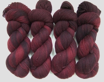 Hand Dyed 100% MERINO wool yarn set, 2 skeins - 200gr (2 x 100 gr).
