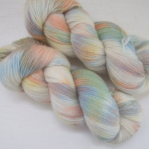 Hand Dyed 100% WOOL yarn set, 2 skeins - 300gr (2 x 150 gr).