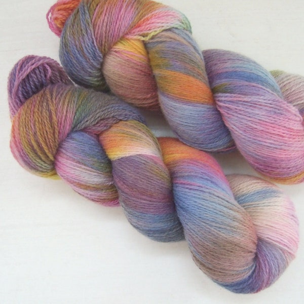 Hand Dyed 100% WOOL yarn set, 2 skeins - 300gr (2 x 150 gr).