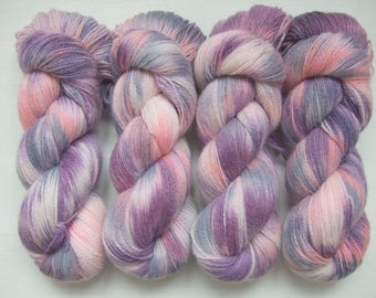 2 skeins of Hand Dyed 100% WOOL yarn, 2 skeins - 300gr (2 x 150 gr).