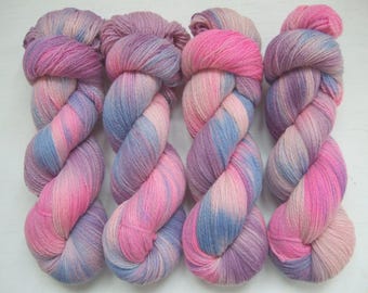 Hand Dyed 100% MERINO wool yarn set, 2 skeins - 200gr (2 x 100 gr).