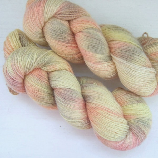 Hand Dyed 100% WOOL yarn set, 2 skeins - 300gr (2 x 150 gr).