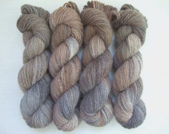Hand Dyed DOG wool yarn (50 Dog wool / 50 Sheep wool) , 1 skein, 100gr