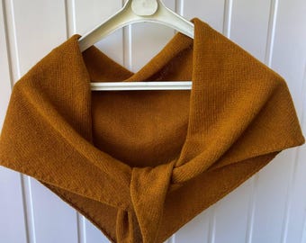 Hand Knitted MERINO WOOL SHAWL. 100% Merino wool